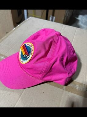 Aviator Nation Hot Pink Rainbow Hat